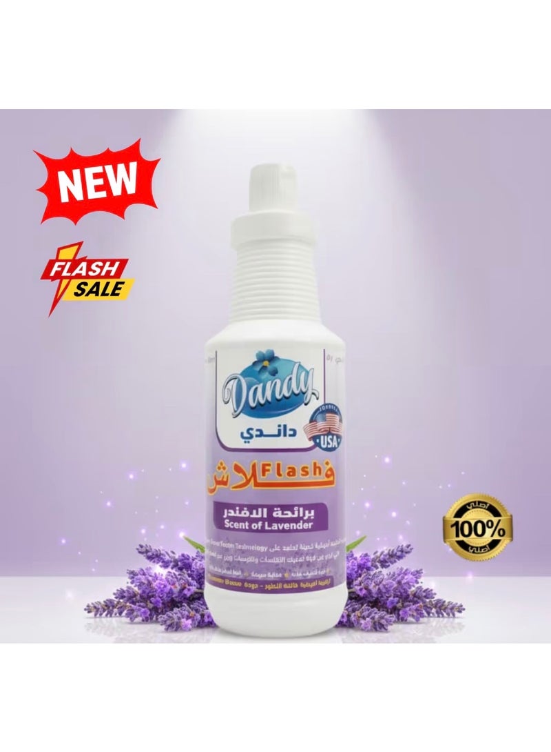 DANDY 4 bottles of Flash Dandy multi-purpose disinfectant and cleaner, providing complete protection and effective cleaning. Features a pleasant and refreshing fragrance (flowers, lavender, mint, and lemon), free from smoke and unpleasant odors. Saudi-made - Image 2